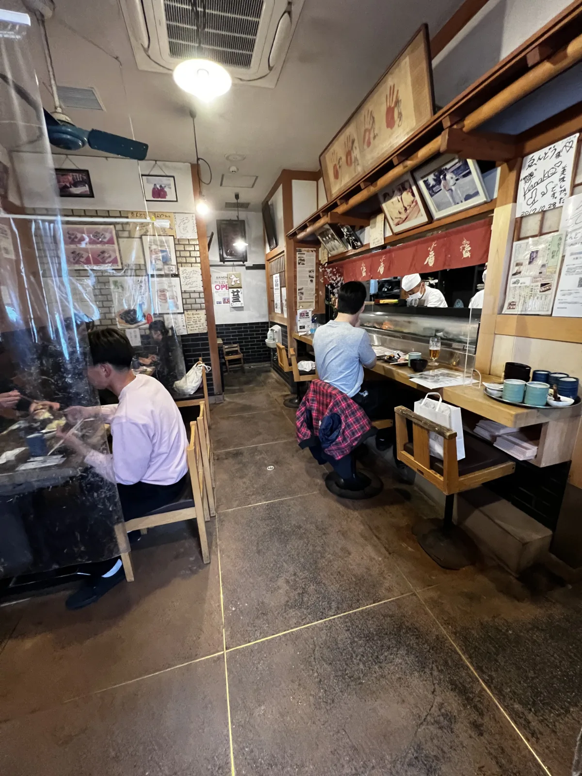 Inside of the restaurant