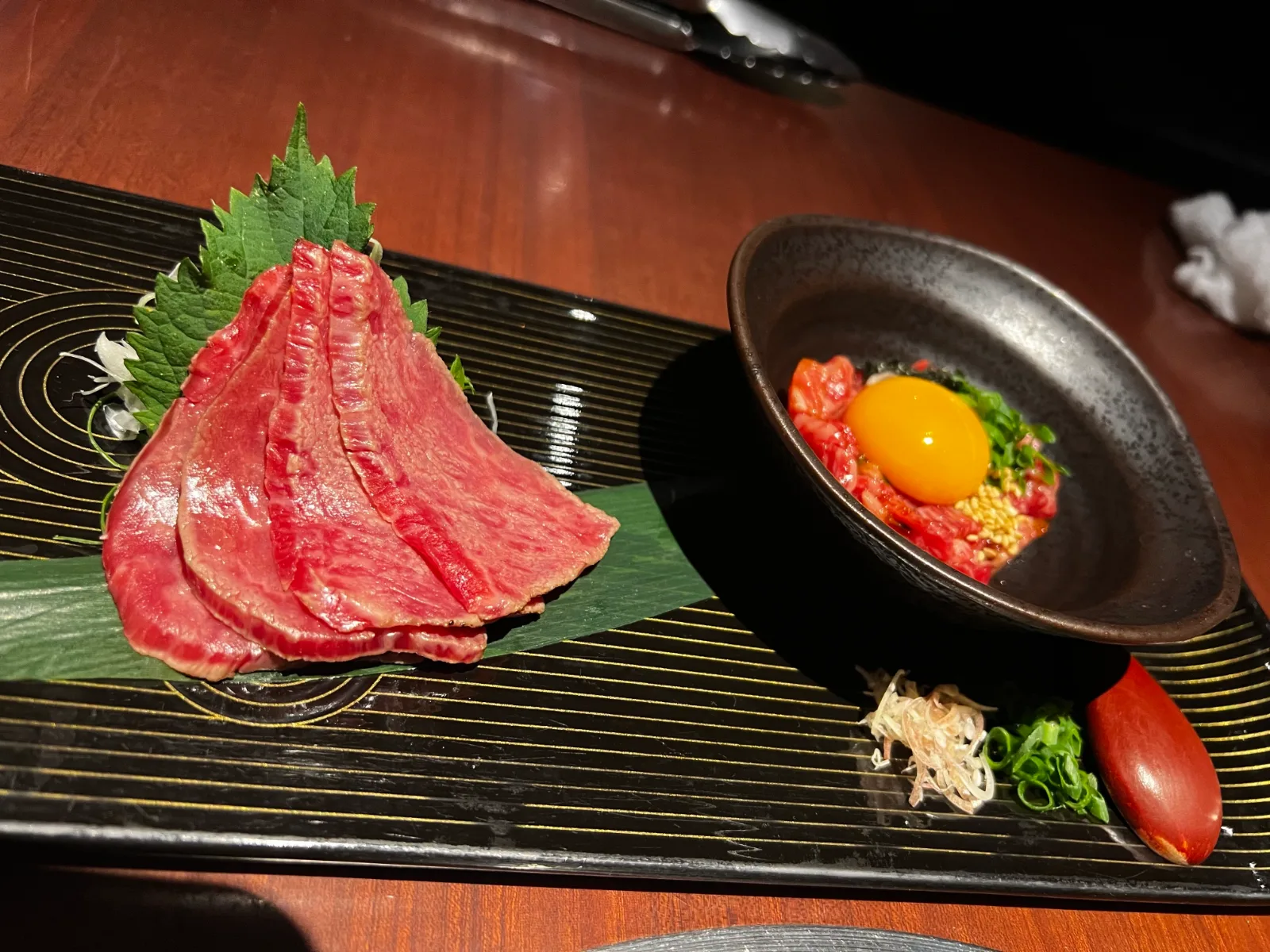 Classic raw egg + wagyu yakiniku