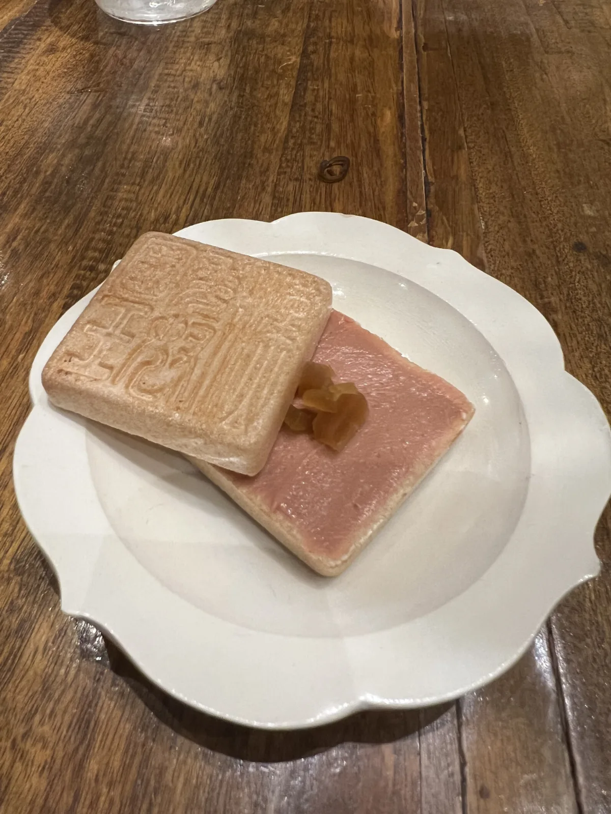 Monaka with parma ham